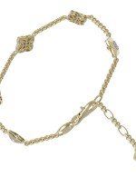 Браслет из лимонного золота c бриллиантами