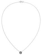 Колье из белого золота c бриллиантами и ониксом