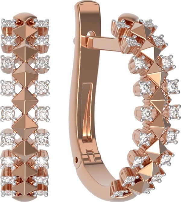 Серьги из золота c бриллиантами