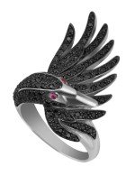 Кольцо из белого золота c фианитом