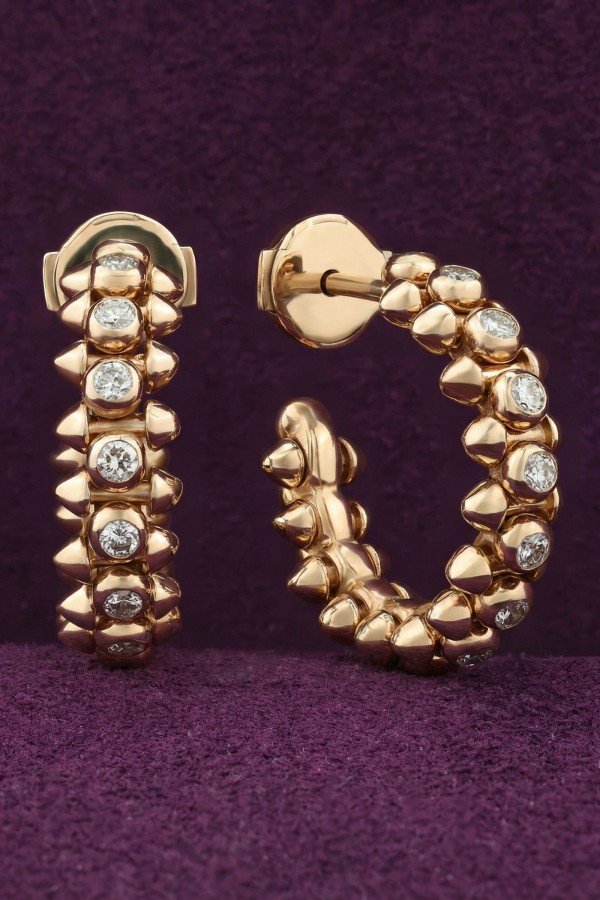 Серьги из золота c бриллиантами