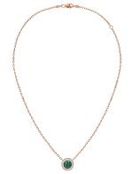 Колье из золота c бриллиантами и малахитом