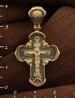 Крест из лимонного золота