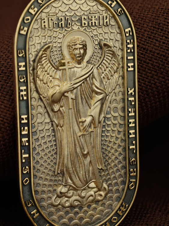 Образок из лимонного золота 585 пробы