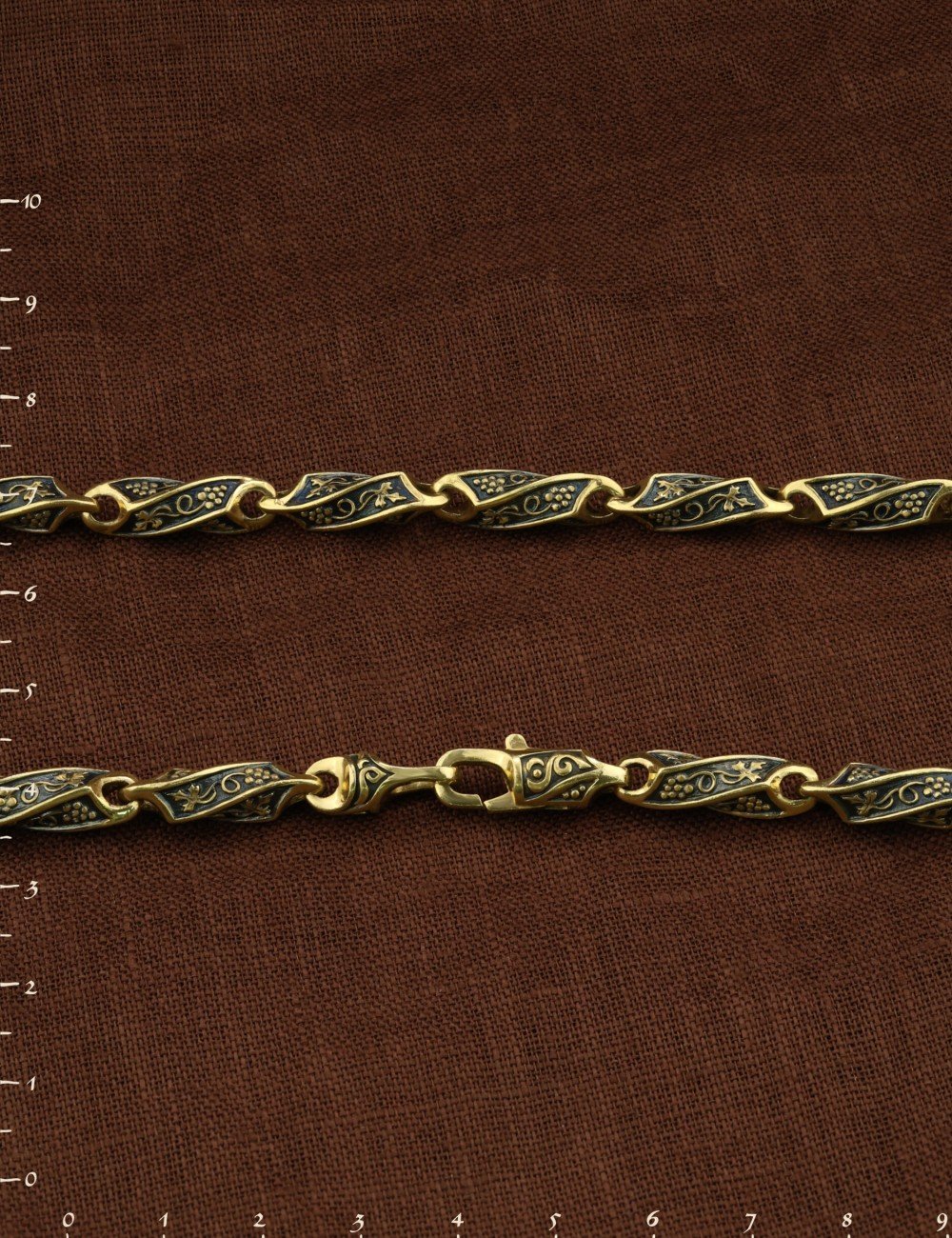 Цепь из лимонного золота