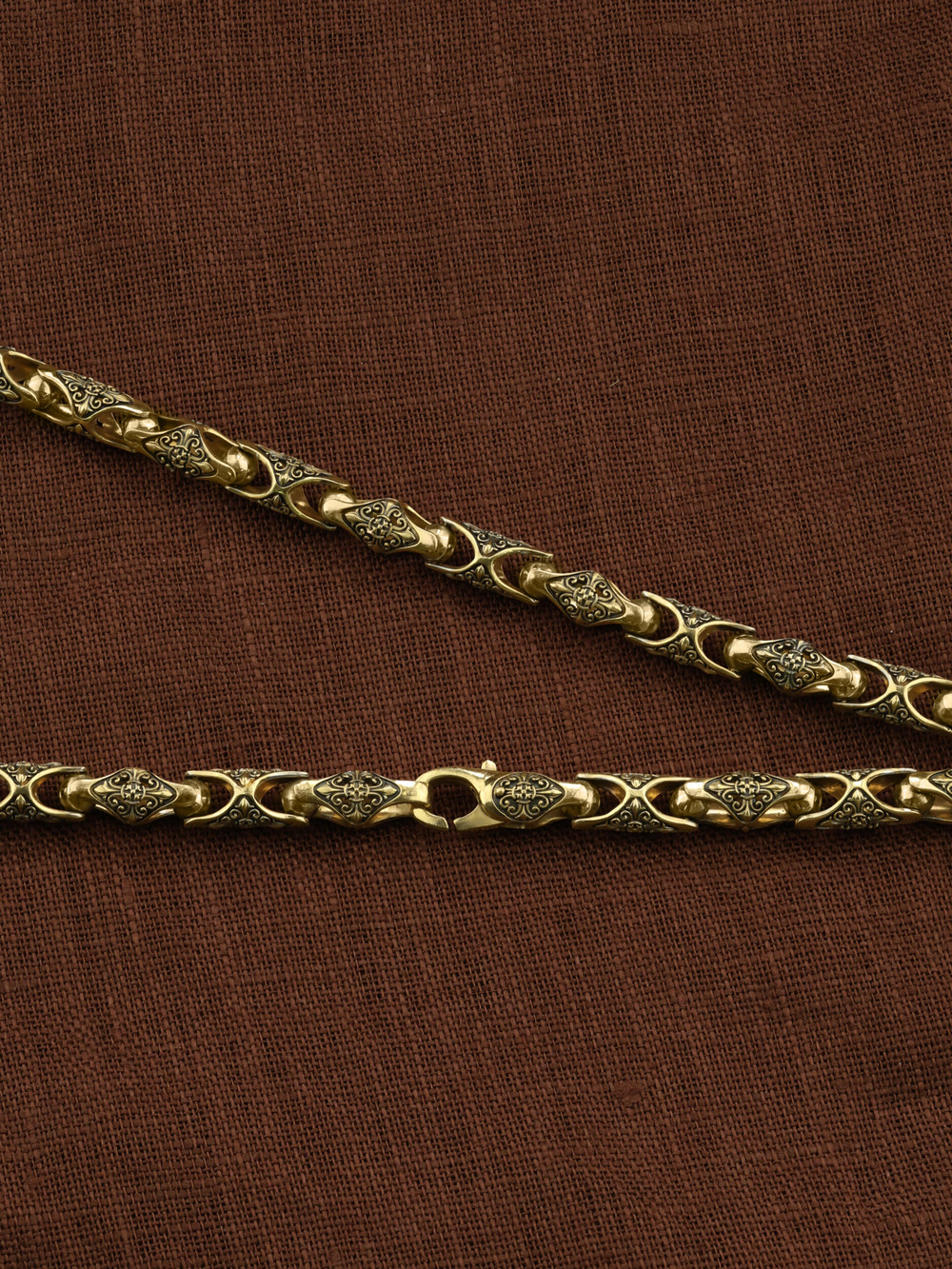 Цепь из лимонного золота 585 пробы