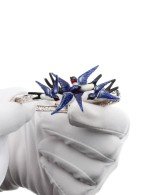 Браслет из белого золота c эмалью