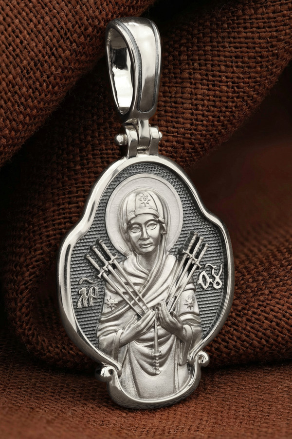 Образок из белого золота 585 пробы