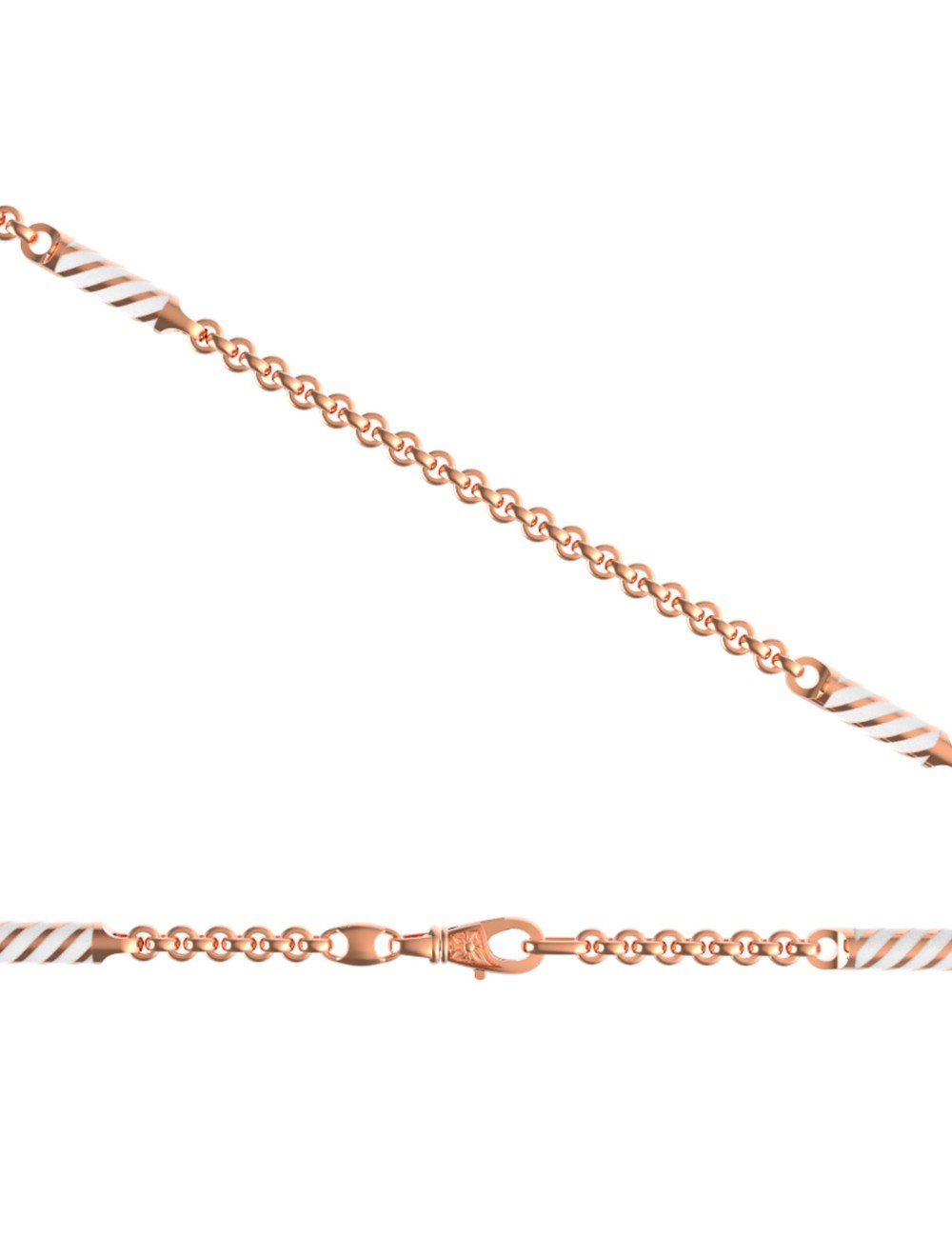 Цепь из золота c эмалью