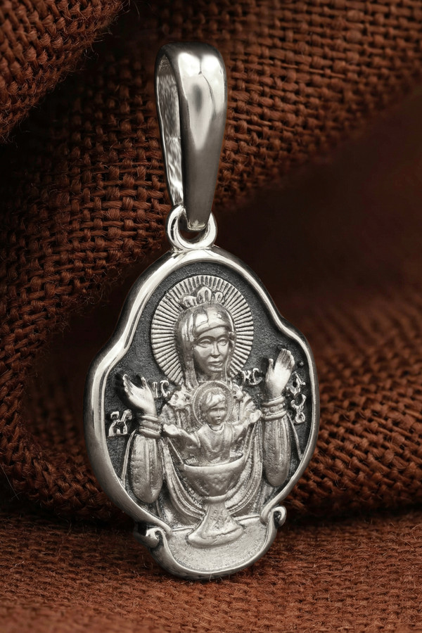 Образок из белого золота 585 пробы