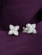 Серьги из белого золота