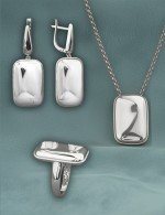 Серьги из белого золота