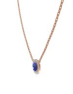 Колье из золота c бриллиантами и лазуритом