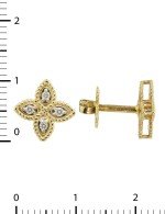 Серьги из лимонного золота c бриллиантами