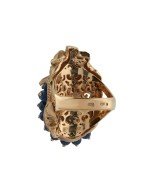 Кольцо из золота c эмалью и лазуритом