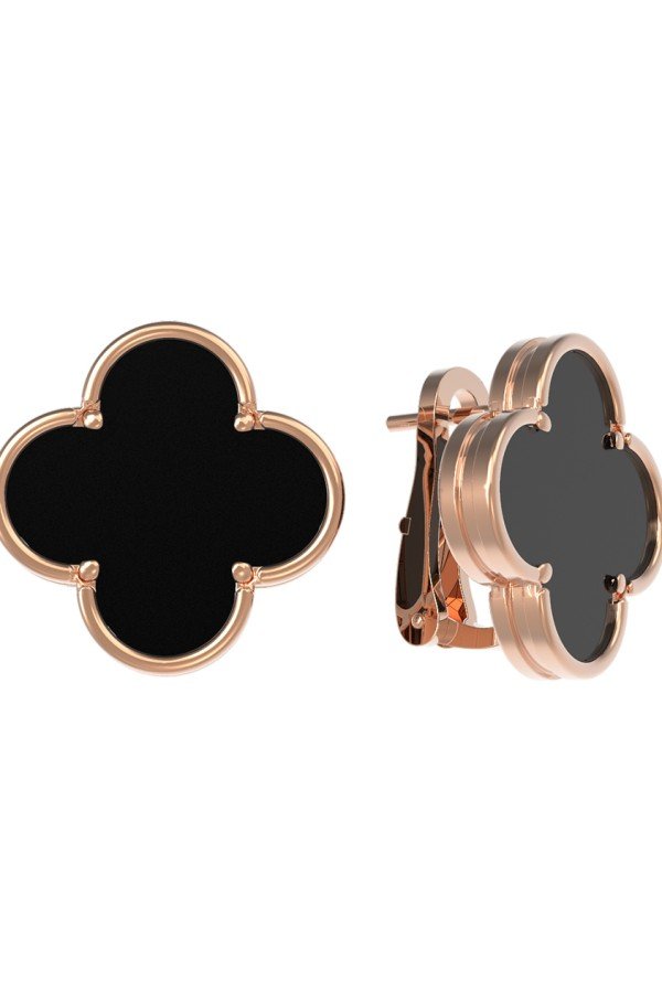 Серьги из золота c ониксом