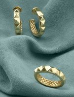 Серьги из лимонного золота