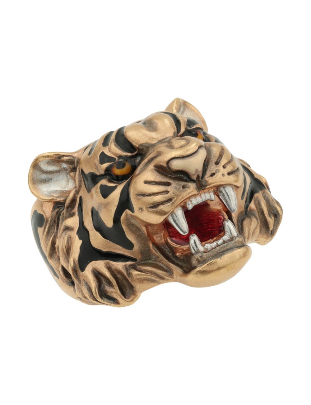 Кольцо из золота c эмалью