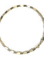 Браслет из лимонного золота c ониксом и перламутром