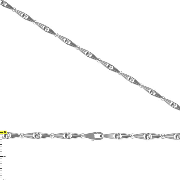 Цепь из белого золота 585 пробы