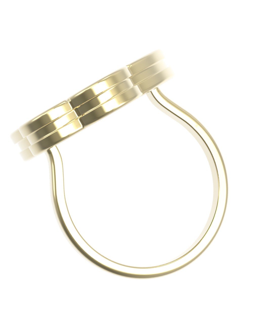 Кольцо из лимонного золота c тигровым глазом