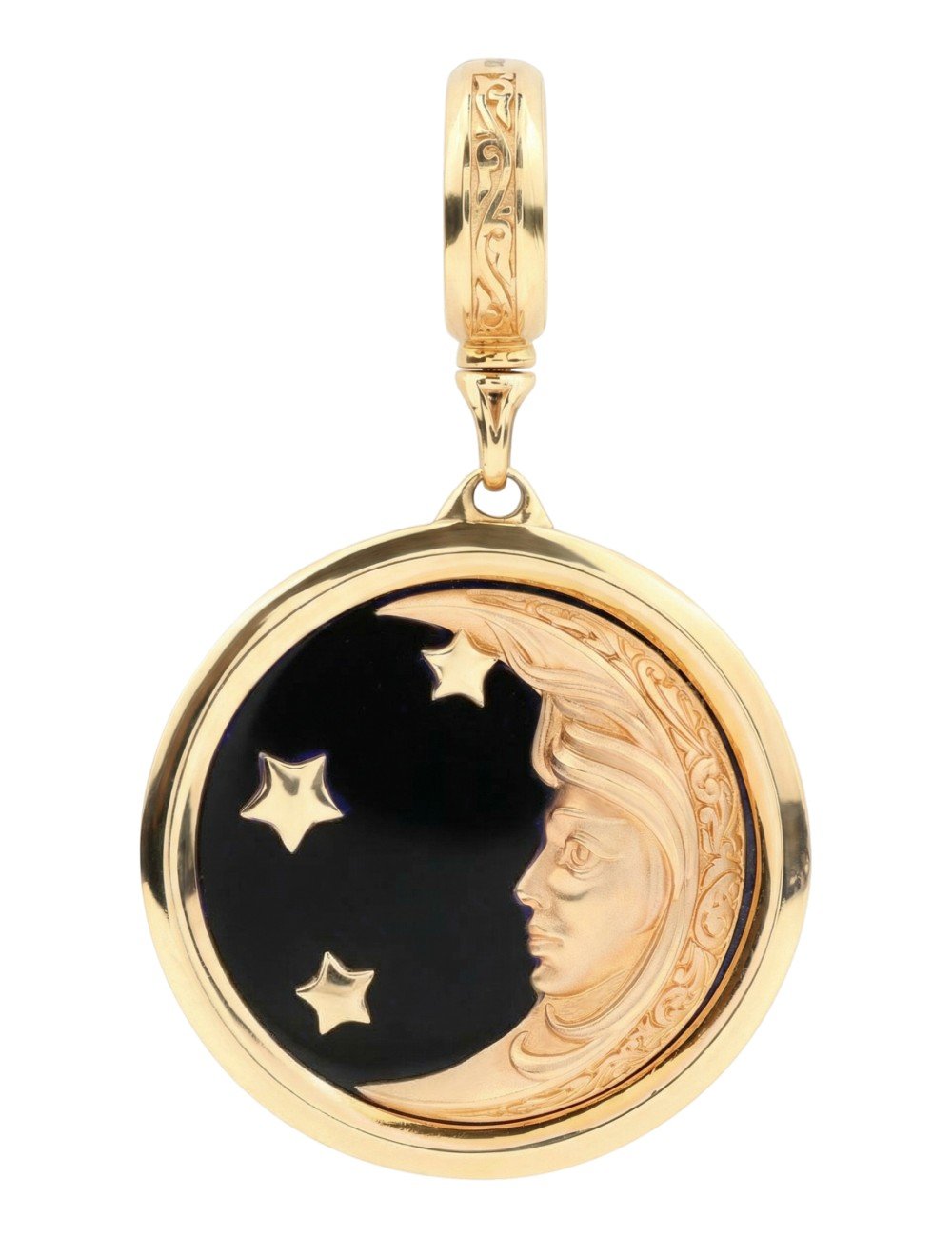 Подвеска из золота c ониксом