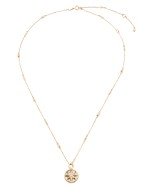 Колье из золота c бриллиантами, ониксом и перламутром