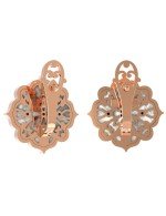 Серьги из золота c ониксом и перламутром