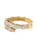 Кольцо из лимонного золота c бриллиантами