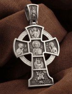 Крест из белого золота