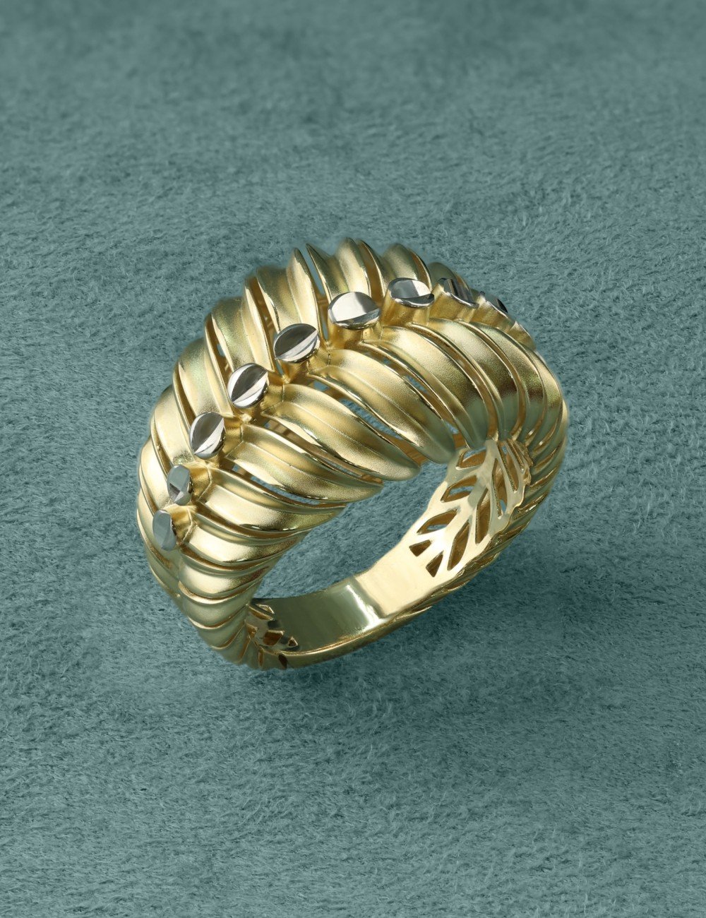 Кольцо из лимонного золота