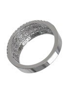 Кольцо из белого золота c бриллиантами