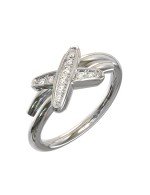 Кольцо из белого золота c бриллиантами