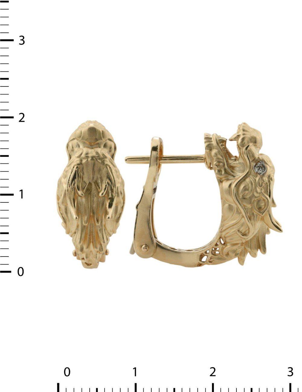 Серьги из золота c бриллиантами