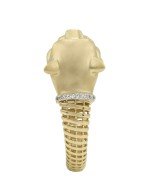 Кольцо из лимонного золота c бриллиантами