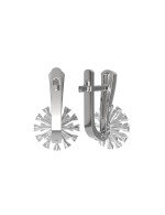 Серьги из белого золота c бриллиантами