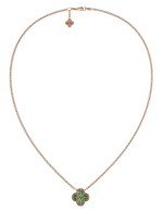 Колье из золота c бриллиантами и малахитом