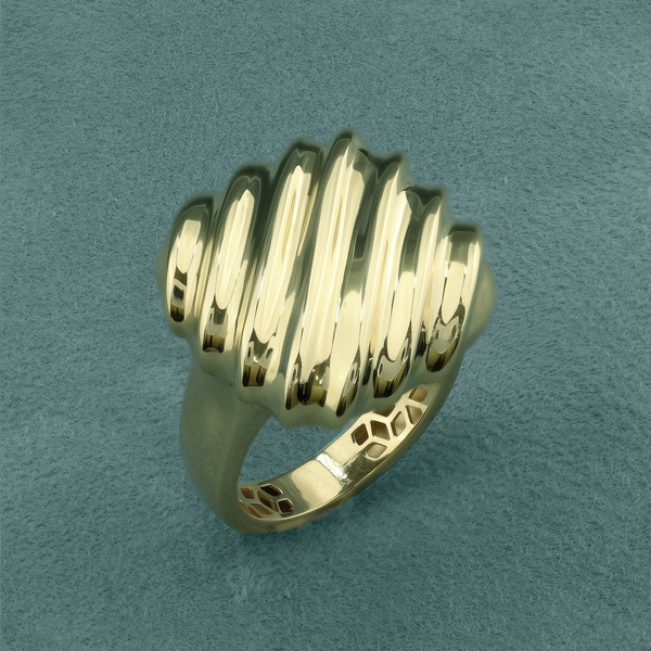 Кольцо из лимонного золота 585 пробы