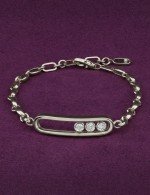 Браслет из белого золота c бриллиантами