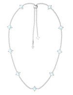 Колье из белого золота c бирюзой