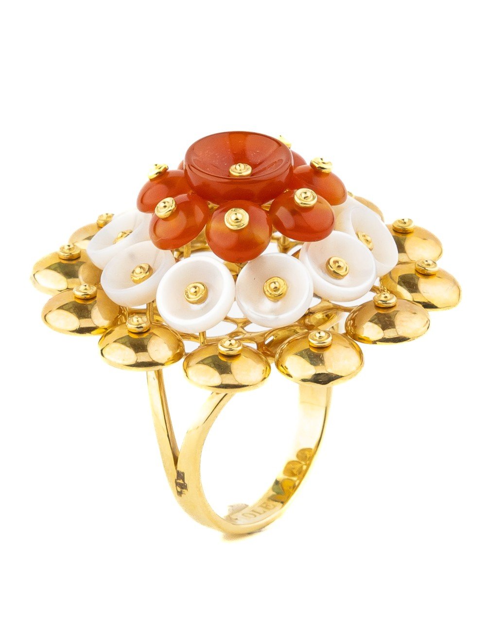 Кольцо из лимонного золота