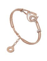 Браслет из золота c бриллиантами, ониксом и перламутром