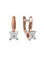 Серьги из золота c бриллиантами