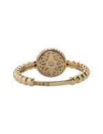 Кольцо из золота c бриллиантами и перламутром