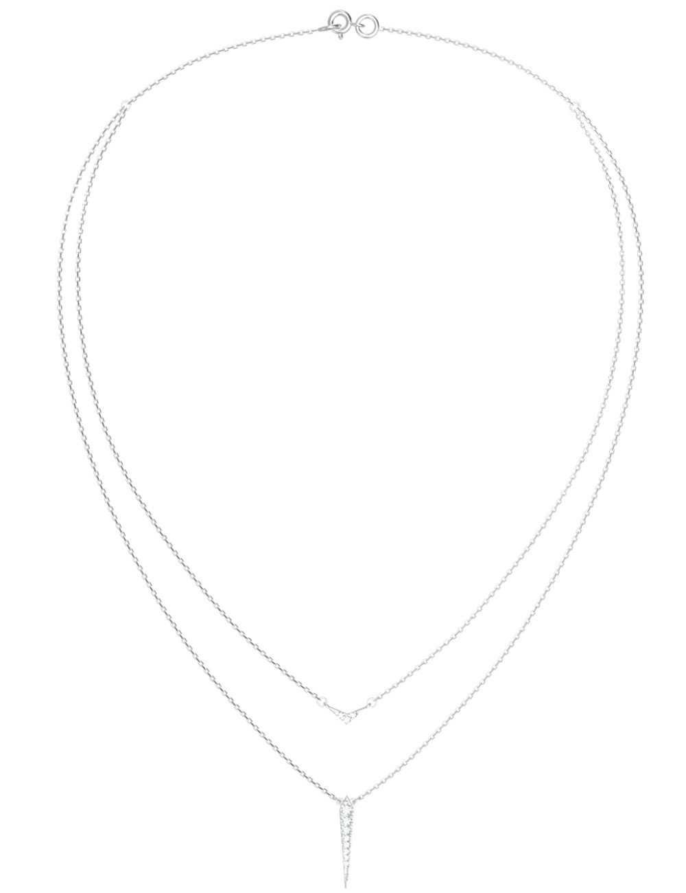 Колье из белого золота c бриллиантами