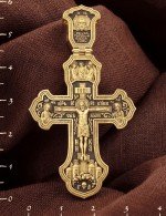 Крест из лимонного золота