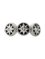 Кольцо из белого золота c бриллиантами и ониксом