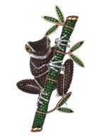 Брошь из золота 585 пробы
