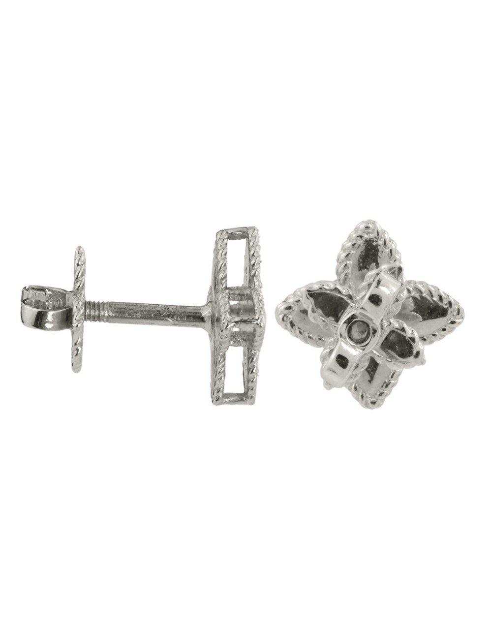 Серьги из белого золота c бриллиантами