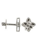 Серьги из белого золота c бриллиантами